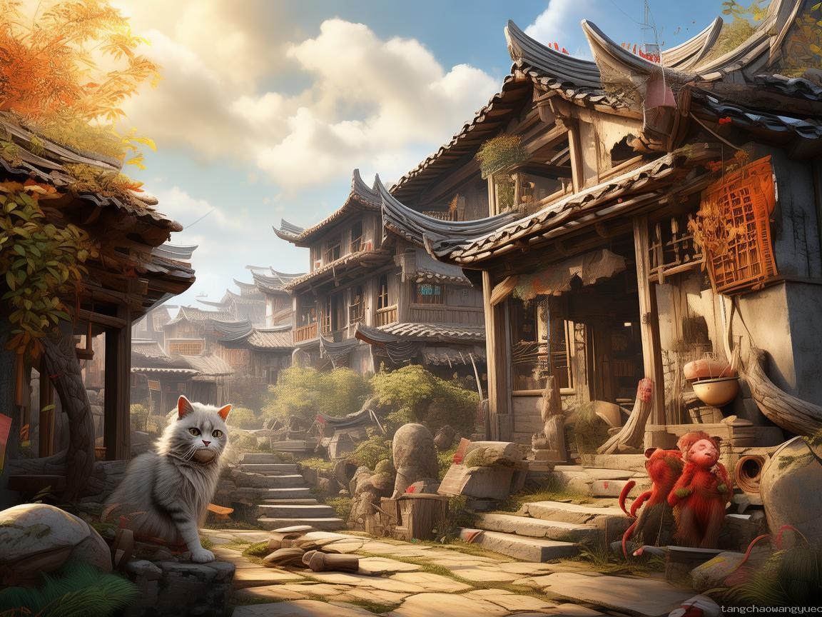 **《第一集：老猫猴子进村！——传统与新兴乡村元素融合的对比分析》**
